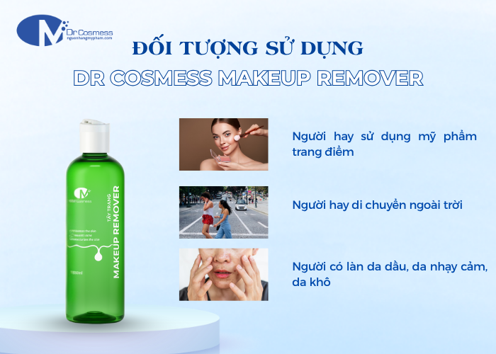 Ai sẽ phù hợp sử dụng nước tẩy trang Dr Cosmess Makeup Remover? 