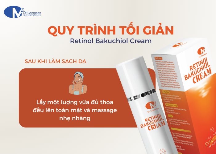 Các bước sử dụng Retinol Bakuchiol Cream