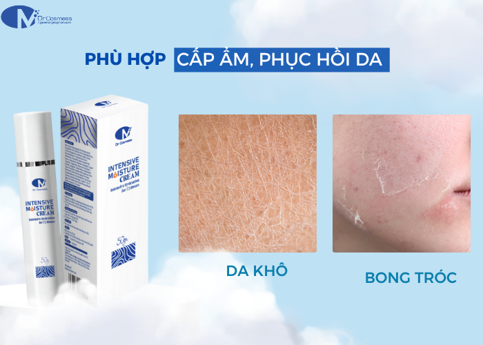 Đối tượng sử dụng của sản phẩm kem dưỡng ẩm Dr Cosmess Intensive Moisture Cream 