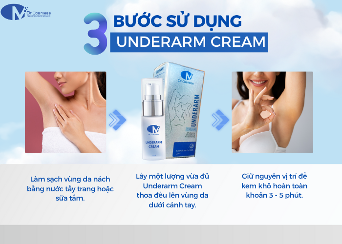 Hướng dẫn cách sử dụng sản phẩm Underarm Cream