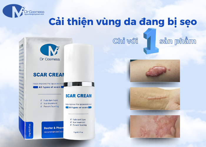 Kem trị sẹo lồi Dr Cosmess Scar Cream.