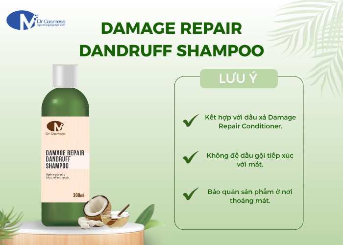 Lưu ý khi sử dụng Damage Repair Dandruff Shampoo