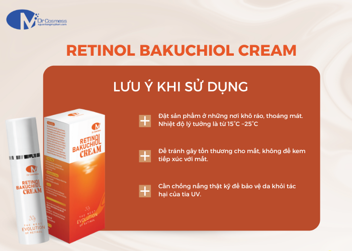 Một số lưu ý khi sử dụng Retinol Bakuchiol Cream