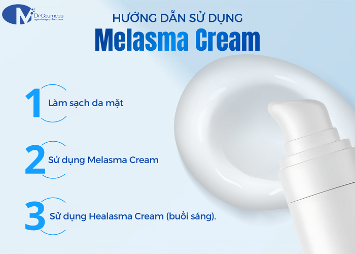 Những bước quan trọng để sử dụng kem trị nám Melasma Cream