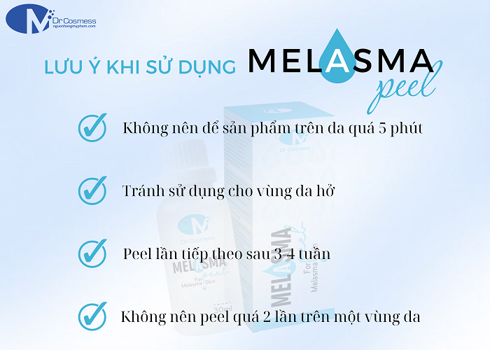 Lưu ý khi sử dụng Melasma Peel