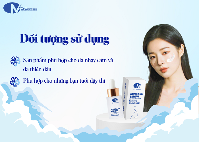 Đối tượng sử dụng Serum mụn Acncare Serum 